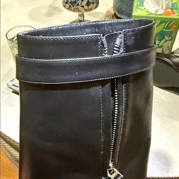 Givenchy Black Ankle Boots with Silver Accent - Picture 4 of 8